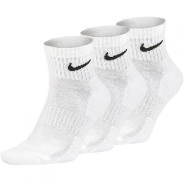 Nike skarpetki wysokie białe DRI-FIT 3pack bawełniane SX7667-100 L