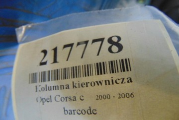 OPEL CORSA C 1.2 16V SLOUPEC VOLANT 09115125