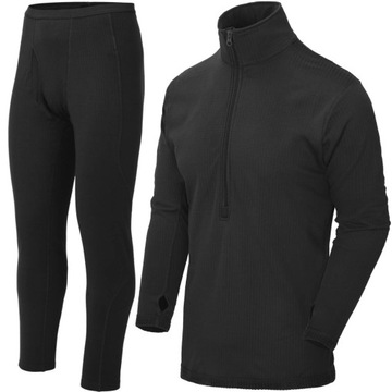 Bielizna Termoaktywna Męska HELIKON US LVL2 Odzież Termiczna Zest Black M