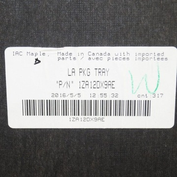 DODGE CHALLENGER 2015 POLIČKA ZADNÍ KUFRU