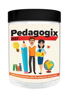 Słoik na TABLETKI prezent PEDAGOGIX nauczyciela