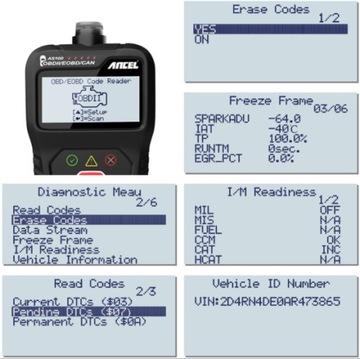 Ancel AS100 OBD2 сканер OBD считыватель кодов двигателя
