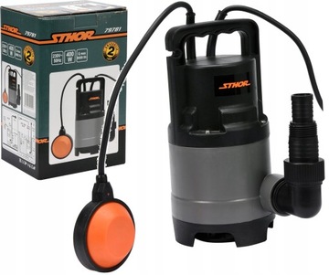 Погружной погружной насос Sthor 400 Вт 8000 л/ч ДЛЯ ГРЯЗНОЙ ВОДЫ