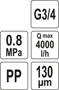 FILTR DYSKOWY ANTYPIASKOWY WODY 3/4''