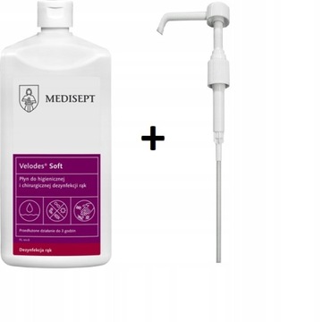 VELODES SOFT 1L do dezynfekcji rąk MEDISEPT 1000ml