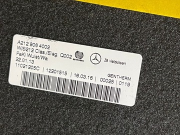 HMOTA PŘEDEHŘÁNÍ SEDADLA MERCEDES W212 A2129064002