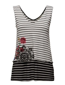 Top/T-shirt bez rękawów DESIGUAL r. M