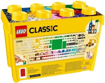 LEGO 10698 BIG BOX НАБОР БОЛЬШИХ БЛОКОВ КОНТЕЙНЕР С БЛОКАМИ 790 ЭЛЕМЕНТОВ