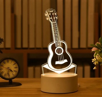 3D śliczne dzieci DIY lampa LED lampka nocna walen