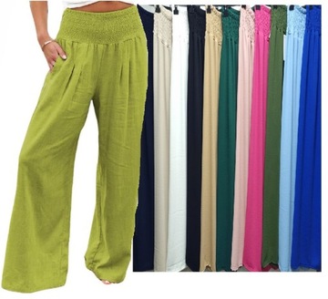 БРЮКИ ЖЕНСКИЕ СВОБОДНЫЕ, ШИРОКИЕ, ЭЛАСТИЧНЫЕ, УНИВЕРСАЛЬНЫЙ РАЗМЕР, ЦВЕТА