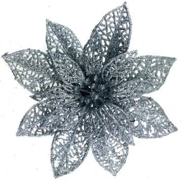 РОЖДЕСТВЕНСКИЕ ШАРЫ СЕРЕБРЯНЫЕ ТОЧЕЧНЫЕ ЗАЖИМЫ 15 см