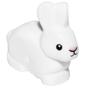 LEGO - zwierzęta, 29685pb01, królik, biały