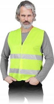 Kamizelka Odblaskowa Żółta XXXL