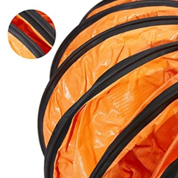 Гибкий воздуховод, регулируемый вентиляционный шланг из ПВХ, 10 м, с зажимом из 2 частей