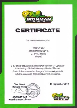 WODOODPORNA TORBA PODRÓŻNA 65L IRONMAN 4X4