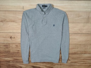 POLO RALPH LAUREN Koszulka Longsleeve Polo Męska Szara r. XXL