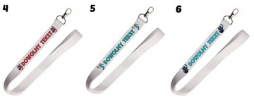 Smycz na klucze z imieniem, dowolnym napisem - wiele wzorów