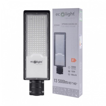 LAMPA ULICZNA MOCNA 150W 13500lm 5000K Neutralna TANIA Ekonomiczna IP65