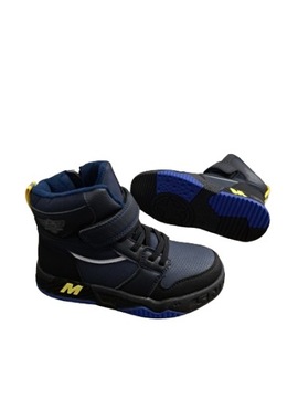 ВЫСОКИЕ КРОССОВКИ С УТЕПЛЕНИЕМ P682 ТЕМНО-СИНИЙ РАЗМЕР. 32