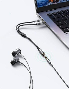 Кабель-разветвитель Ugreen AUX мини-джек 3,5 мм (гнездо) — 2x мини-джек 3,5 мм