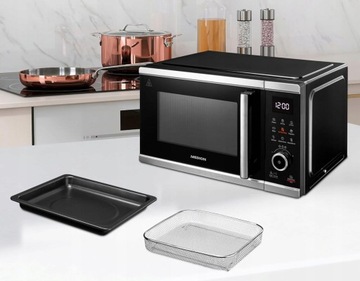 DOBRA KUCHENKA MIKROFALOWA WOLNOSTOJĄCA 25L 900W GRILL 9 PROGRAMÓW LED