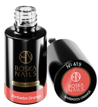 BOSKA NAILS UV/LED ГИБРИДНЫЙ ЛАК 419 БАРБАДОССКИЙ ОРАНЖЕВЫЙ 6 МЛ