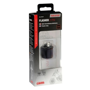 Przerywacz 3 pinowy,typu plug & play 12 V - 10 A