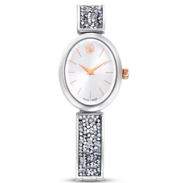 SWAROVSKI - Zegarek Crystal Rock Oval srebrny RHS