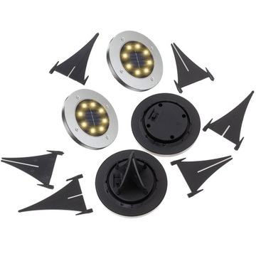 LAMPA SOLARNA GRUNTOWA LED CIEPŁE ŚWIATŁO