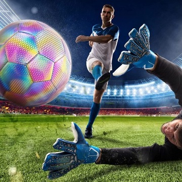 СВЕТООТРАЖАЮЩИЙ МЯЧ ДЛЯ ФУТБОЛА, СВЕТЯЩИЙСЯ В ТЕМНОТЕ, РАЗМЕР 5, ДЛЯ НОЧНЫХ ТРЕНИРОВОК