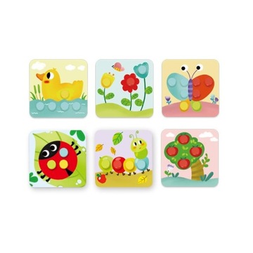 ДЕРЕВЯННЫЕ ГОЛОВОЛОМКИ, СООТВЕТСТВУЮЩИЕ ЖИВОТНЫХ ФОРМ ЦВЕТА ИГРУШКА ТУКИ