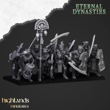 Ancient Guard with Swords x10 Tomb Kings Highlands Miniatures