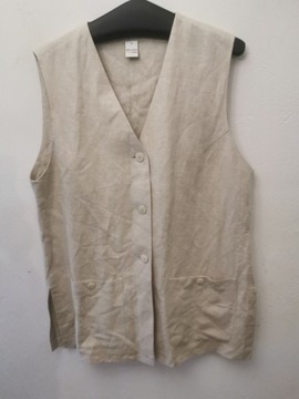 DUO KAMIZELKA LNIANA DAMSKA R.M/L LEN ORYGINALNA
