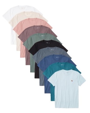 10 t-shirt Abercrombie Hollister koszulka L 10PACK