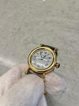 ZEGAREK MĘSKI CARTIER DIABOLO L 32MM 18K ZŁOTO KWARCOWY REF. 1420 0