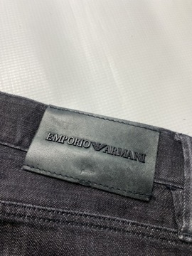 EMPORIO ARMANI JEANS Jude: Sexy FIT cienkie lekkie Spodnie Jeansy W 34 L 34