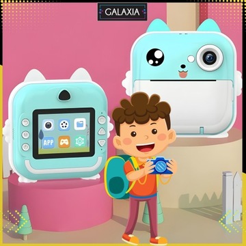 MINI DRUKARKA DRUKUŚ TERMICZNA APARAT NATYCHMIASTOWY DLA DZIECI i 11 ROLEK