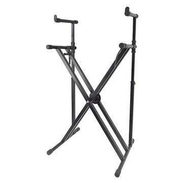 STATYW STOJAK POD KEYBOARD KLAWISZE PIANINO PODWÓJNY REGULOWANY STAND4ME X6
