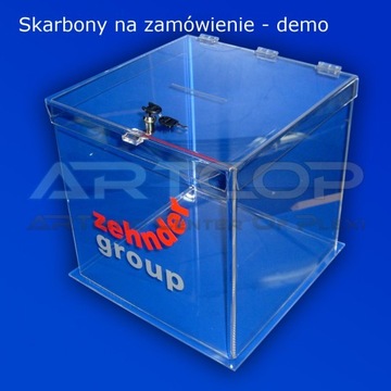 Сокровищница для оценочных опросов Урна из плексигласа: 35x35x35 см для голосования на референдуме