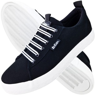 Trampki damskie Lee Cooper Wygodne tenisówki czarne na gumki buty 2183L 38