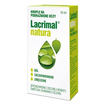 Lacrimal natura, krople do oczu, świetlik