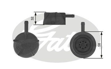 GATES RC236 KRYT NÁDRŽ KAPALINY CHLADÍCÍHO