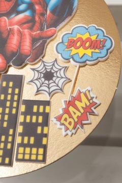 Набор для украшения торта 2D ЧЕЛОВЕК ПАУК, 12 шт.