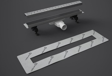 Линейный трап SLIM 85 см RADAWAY Стальная решетка