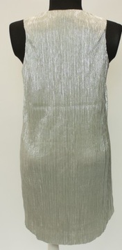 Sukienka mini bez rękawów DESIGUAL metaliczna M