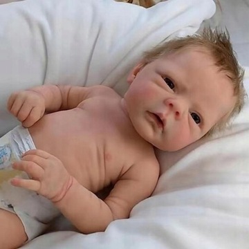 Reborn Baby Pełna Silikonowa Chłopcy 46cm Cokela