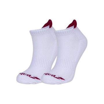 SKARPETY SPORTOWE TENIS BABOLAT INVISIBLE WOMEN SOCKS 2 PACK WH/RD 39-42