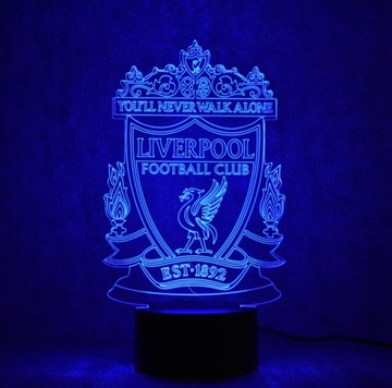 3D светодиодный ночник FC LIVERPOOL BALL, USB-кабель