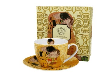 Filiżanka ze spodkiem 270 ml THE KISS Gustav Klimt