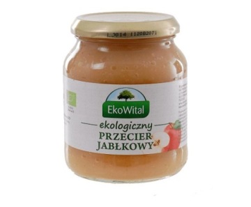 Пюре / пюре фруктовий яблучний Біо 350 г, EKOWITAL